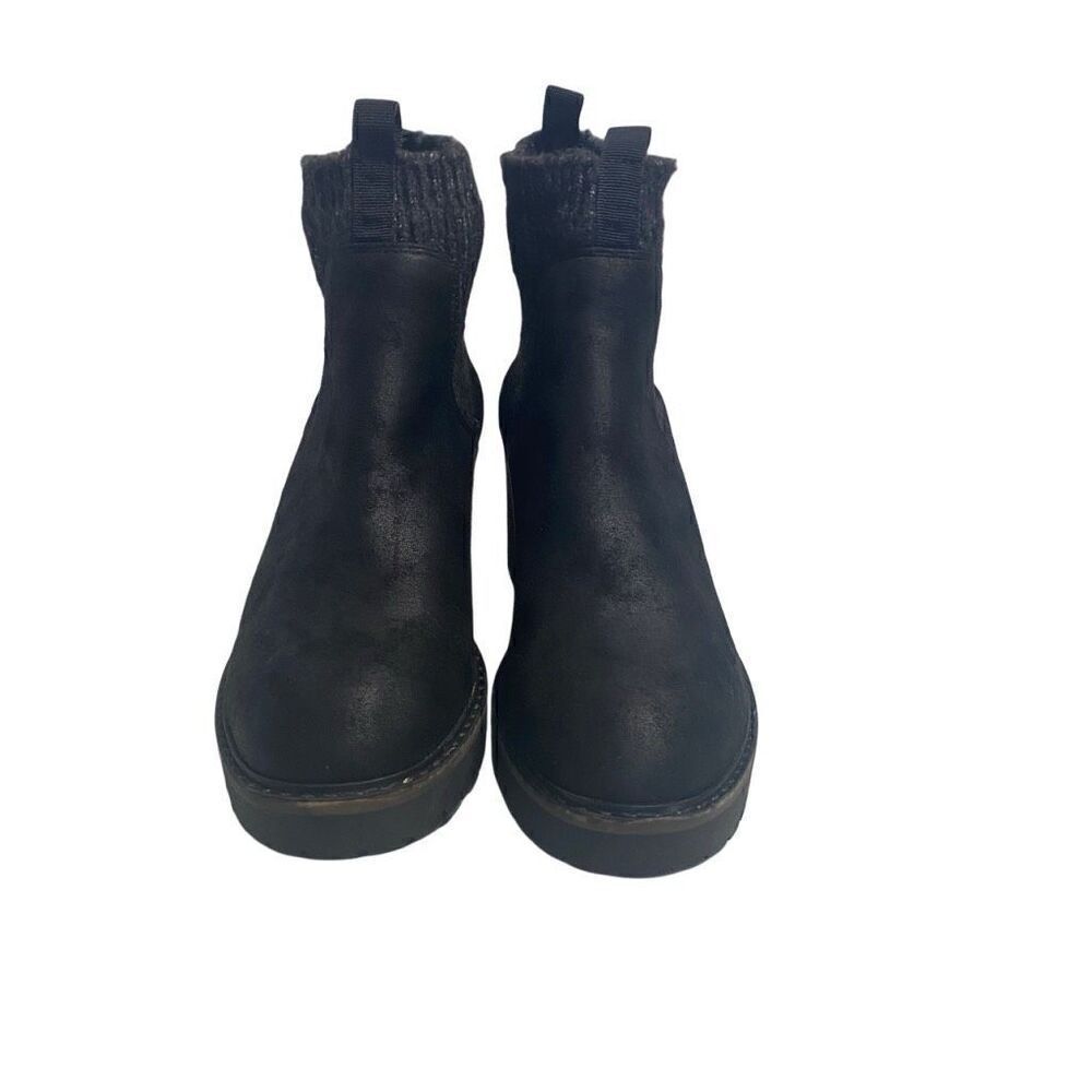 STEVE MADDEN Apollo Women’s Bootie Black Gray  Size 7 Round Toe‎ New No Box